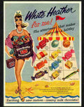 white heather chocolates 1950s 2 Advert A4 Photo Print