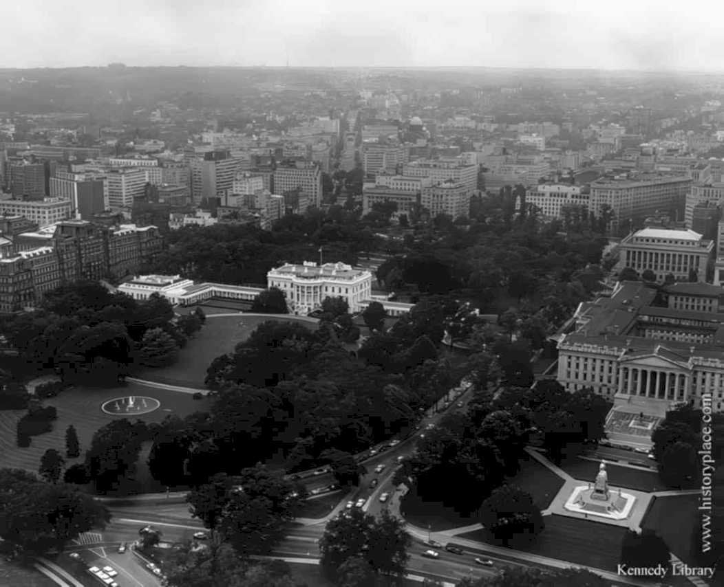 white house dc Vintage world war A4 Photo Print