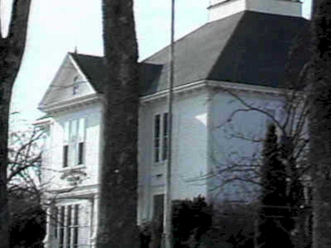 white house home1980s 1990s A4 Photo Print