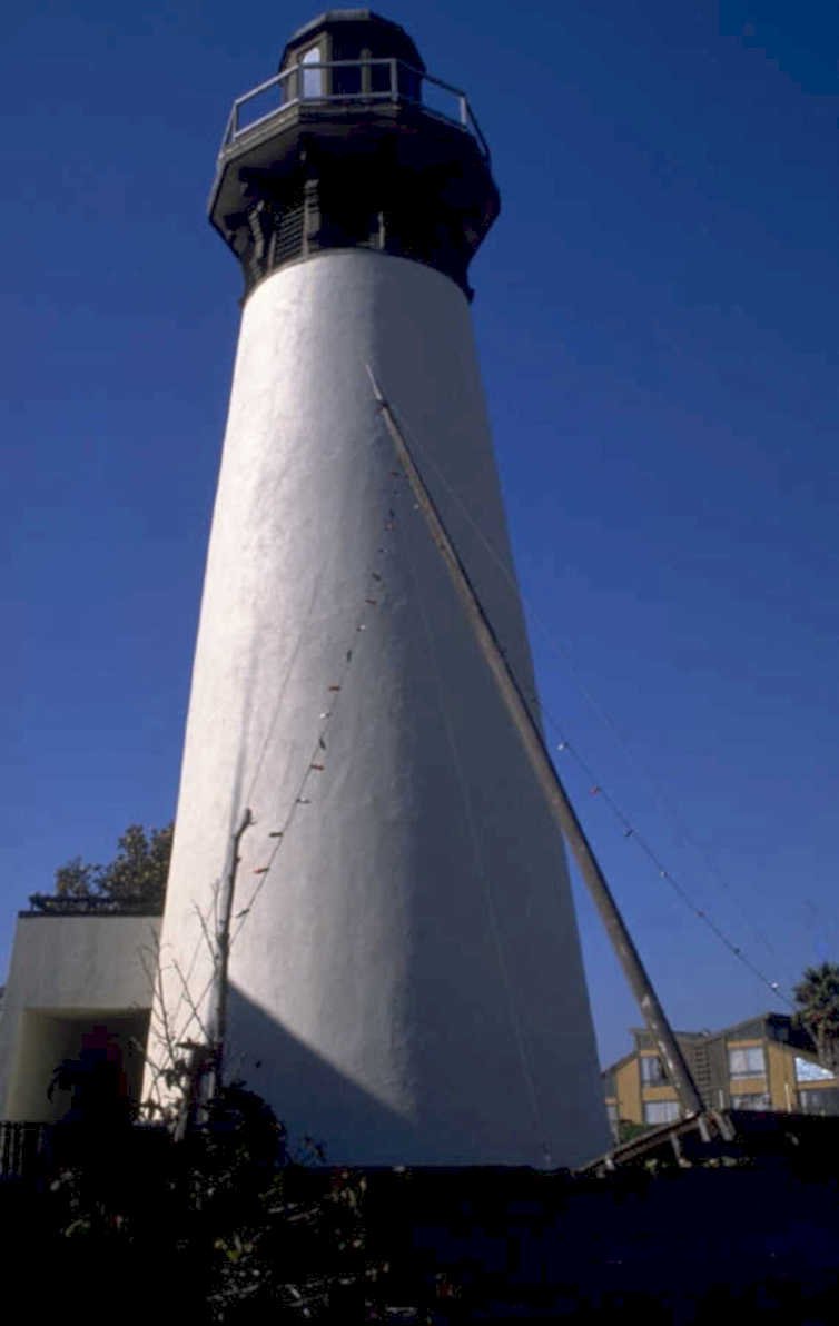 white lighthouse coast 1980s 1990s A4 Photo Print
