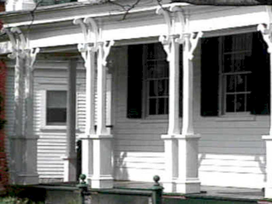 white porch columns1980s 1990s A4 Photo Print