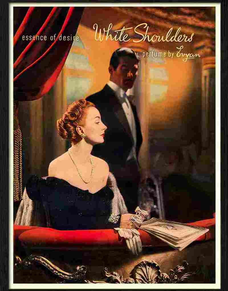 white shoulders perfume Advert A4 Photo Print