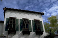 white stucco building 1980s 1990s A4 Photo Print