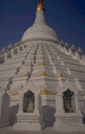 white stupa spire 1980s 1990s A4 Photo Print