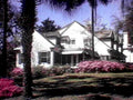 white victorian house 11980s 1990s A4 Photo Print