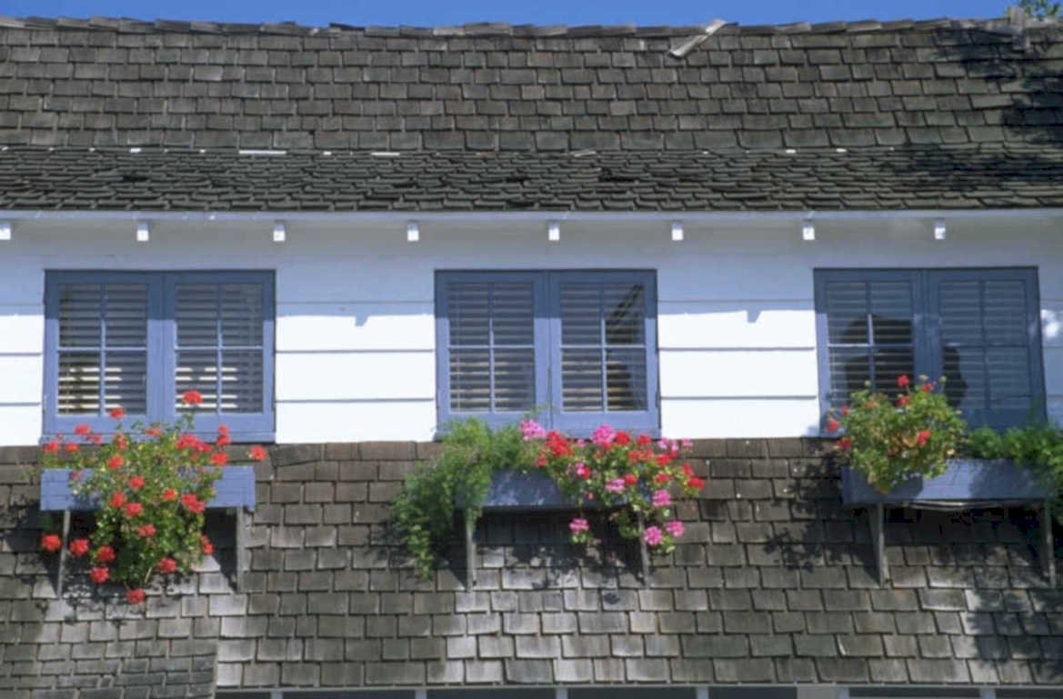 white washed building 1980s 1990s A4 Photo Print 43