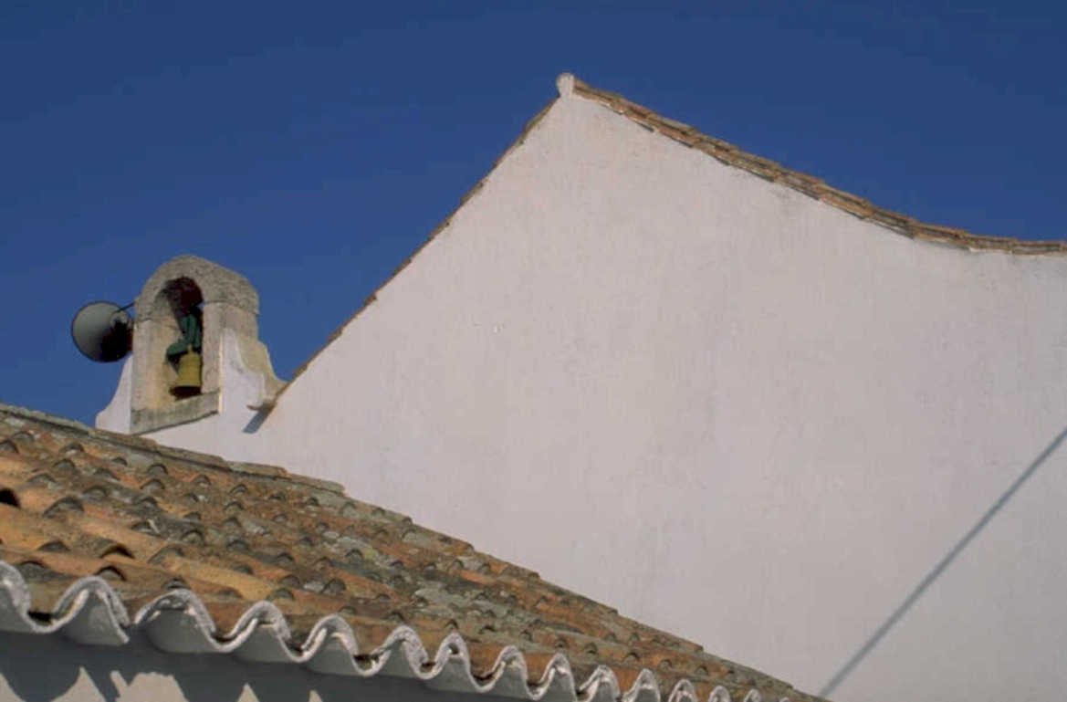 white washed building 1980s 1990s A4 Photo Print