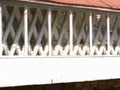 whitelatticeporch diamondpattern1980s 1990s A4 Photo Print
