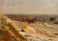 whittredge beach scene narragansett bay Art A4 Photo Print