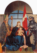 whiye Hans Holbien the Younger The Solothurn Madonna A4 Photo Print