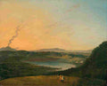wil Lago d Agnano with Vesuvius Art A4 Photo Print