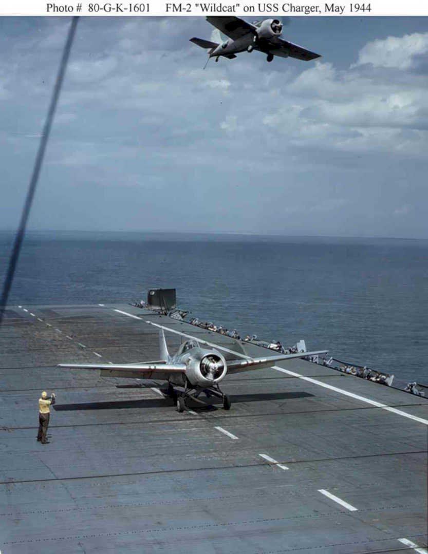 wildcat charger launch Vintage world war A4 Photo Print