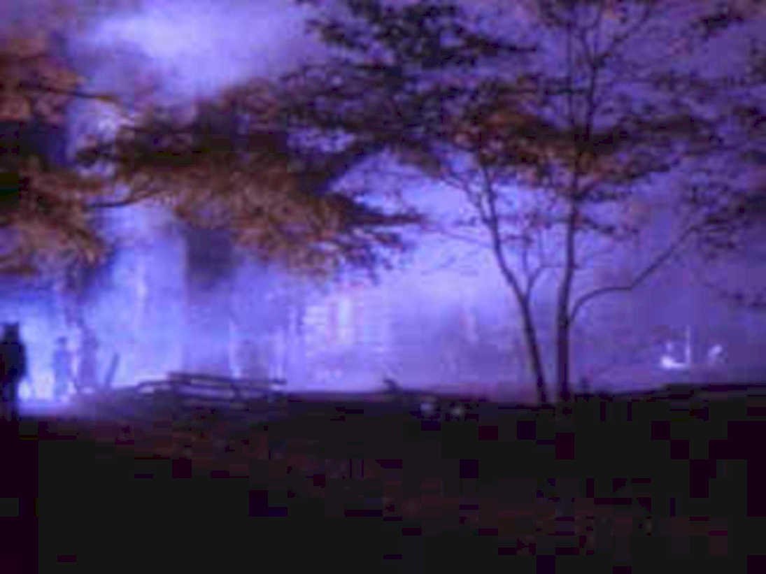 wildfire smoke autumn1980s 1990s A4 Photo Print