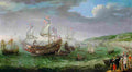willa The Embarkation of the Elector Palantine main Art A4 Photo Print