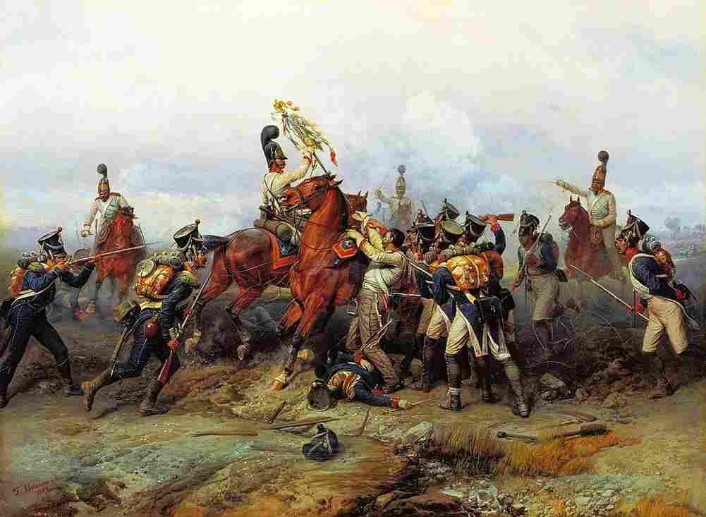 willewalde cavalry regiment at the battle of austerlitz Art A4 Photo Print