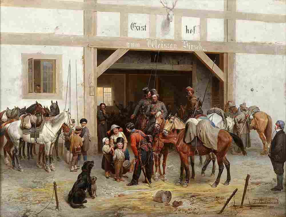 willewalde cossacks in bautzen Art A4 Photo Print