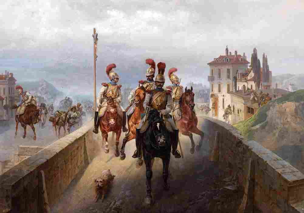 willewalde napoleonic troops Art A4 Photo Print