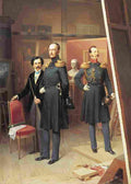 willewalde nicholas i with alexander ii in the artist s studio Art A4 Photo Print