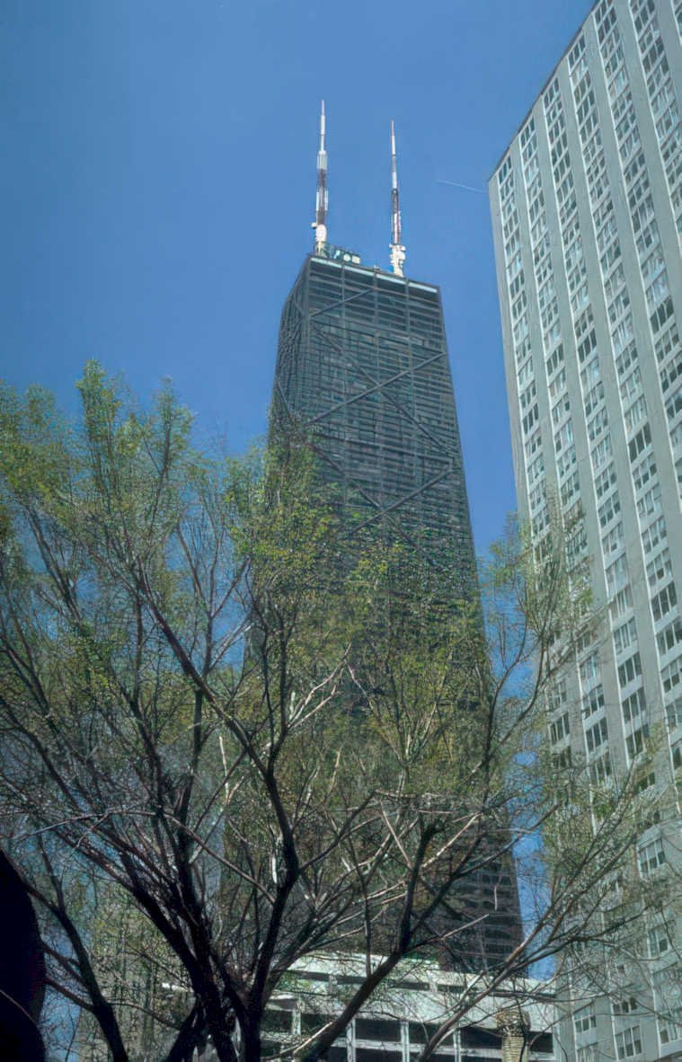 willis tower chicago Vintage A4 Photo Print