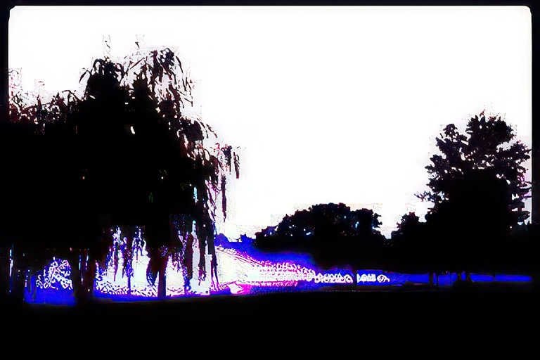 willow sky trees Vintage A4 Photo Print