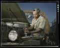 willysjeep maintenance soldier Vintage world war A4 Photo Print
