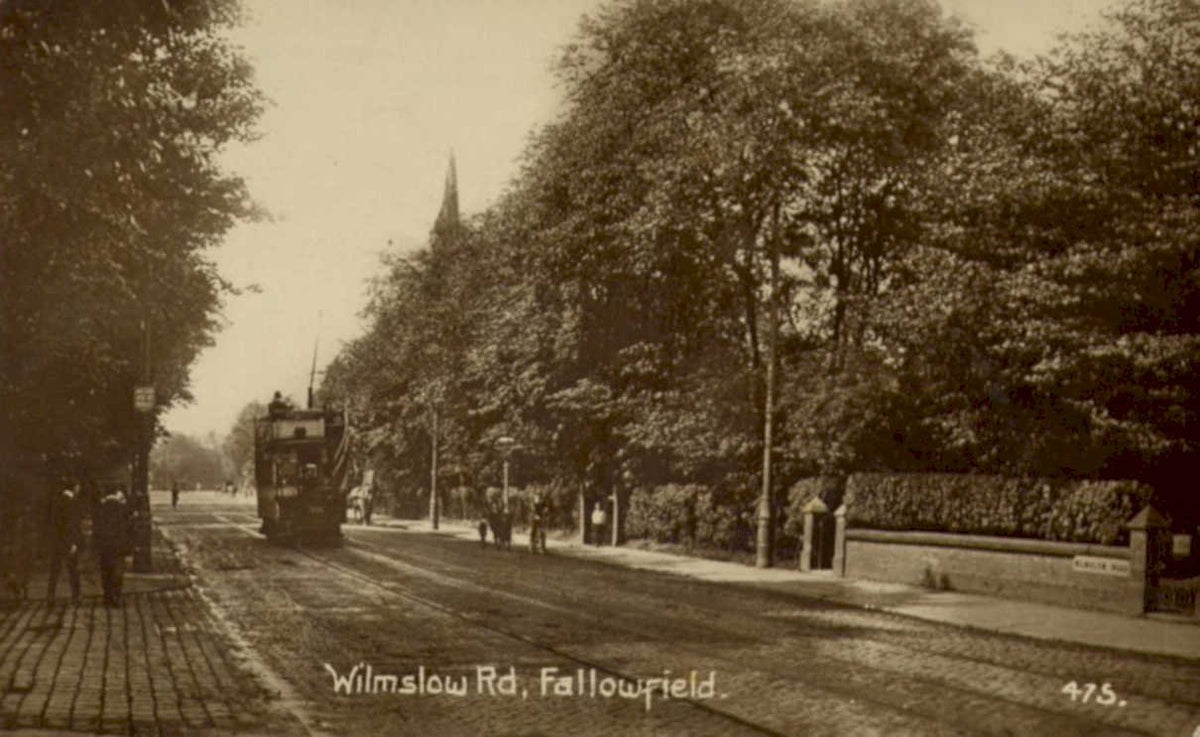 wilmslow fallowfield tramVintage 1880s 1900s A4 Photo Print