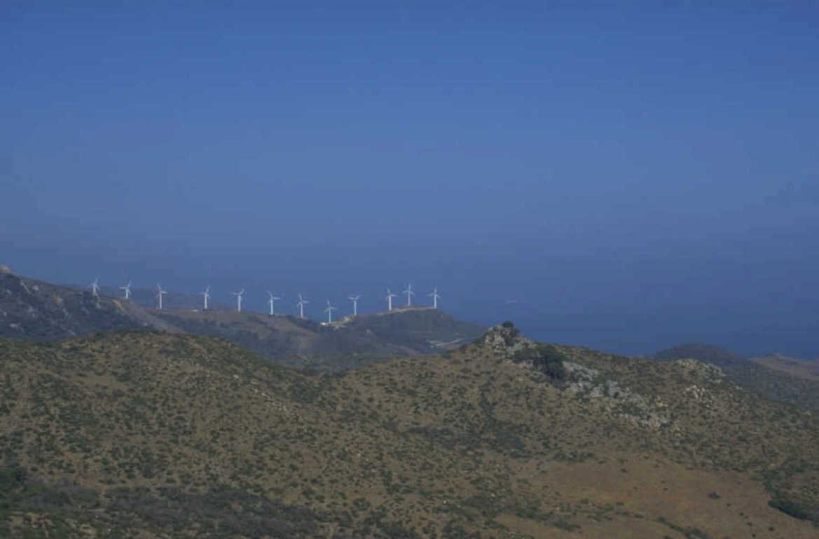 wind turbines coast 1980s 1990s A4 Photo Print