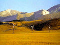wind turbines mountains1980s 1990s A4 Photo Print