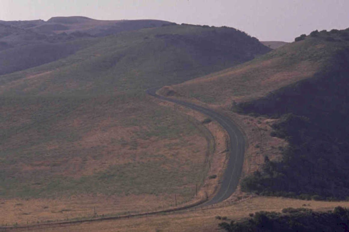 winding road valley 1980s 1990s A4 Photo Print