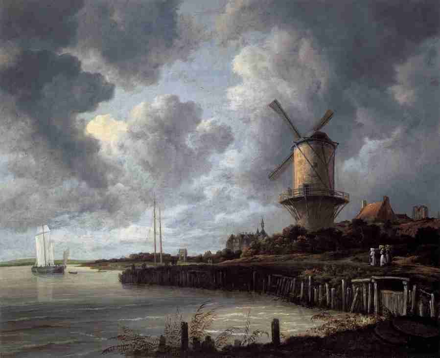 windmill 3 Art A4 Photo Print