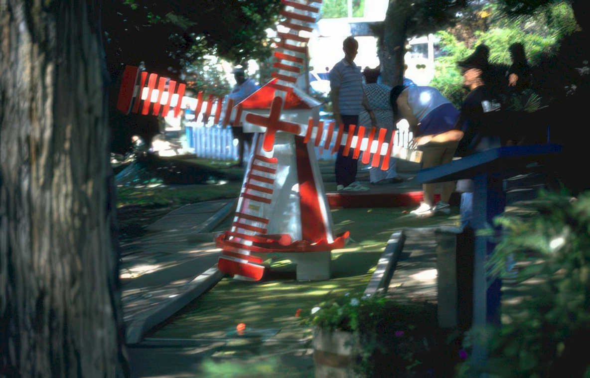 windmill golf park Vintage A4 Photo Print