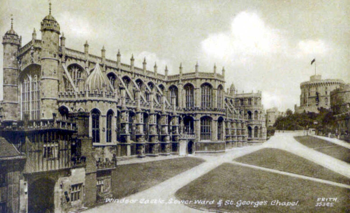 windsor castle chapelVintage 1880s 1900s A4 Photo Print