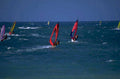 windsurfing sail turquoise 1980s 1990s A4 Photo Print