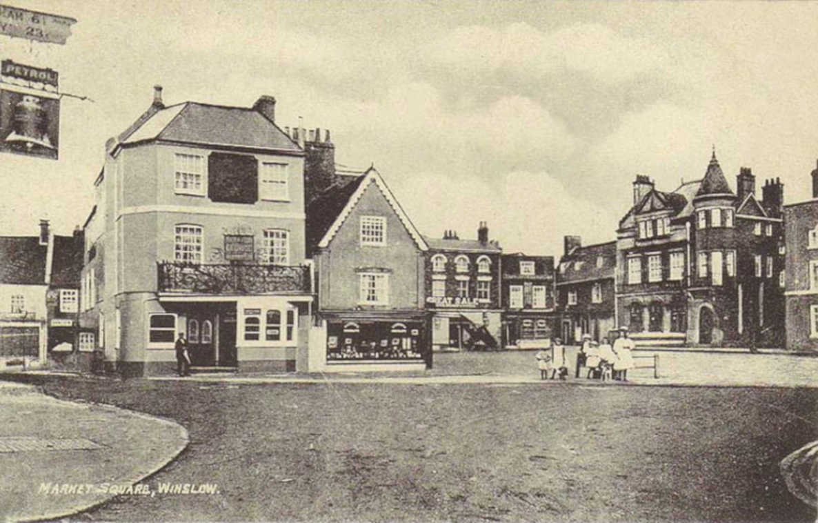 winslow market squareVintage 1880s 1900s A4 Photo Print