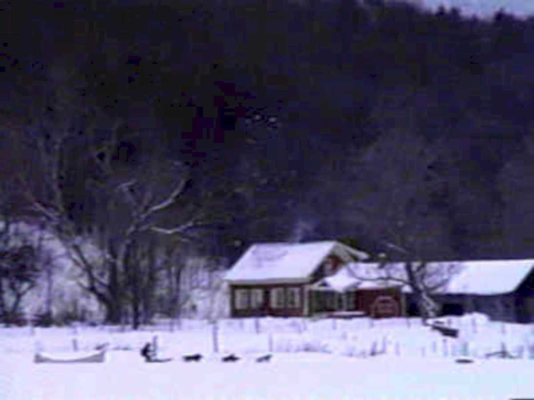 winter cabin scene 11980s 1990s A4 Photo Print