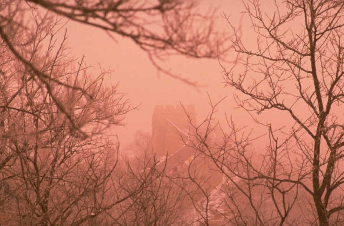winter castle fog 1980s 1990s A4 Photo Print