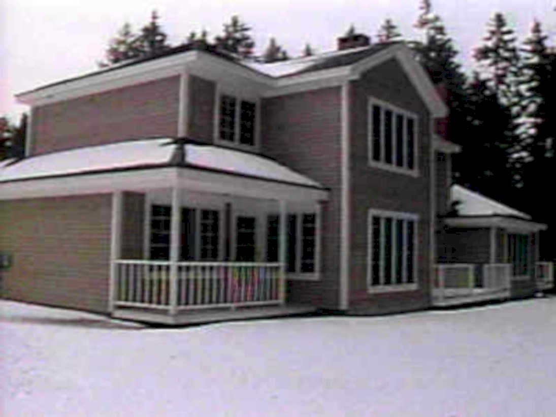 winter house exterior1980s 1990s A4 Photo Print