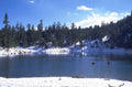winter lake canoe 1980s 1990s A4 Photo Print