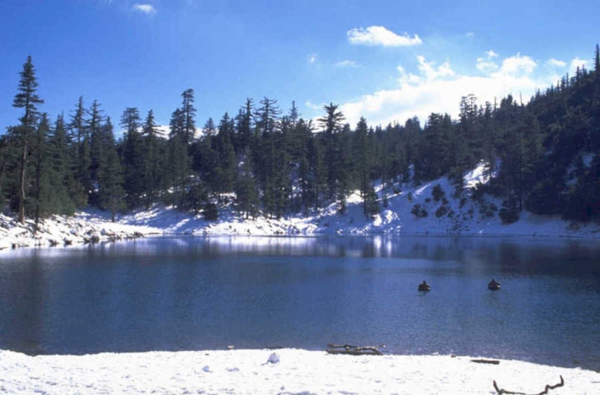 winter lake canoe 1980s 1990s A4 Photo Print