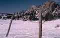 winter landscape montana Vintage A4 Photo Print