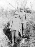 winter men bird Vintage world war A4 Photo Print
