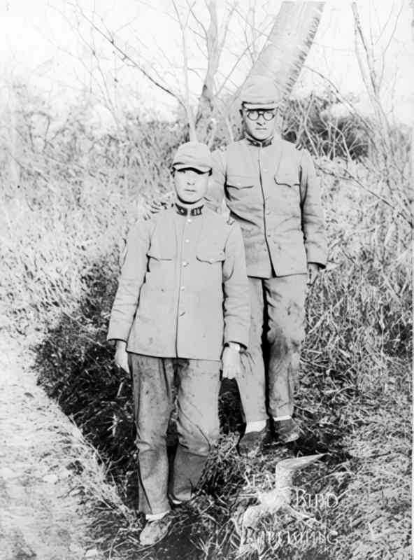 winter men bird Vintage world war A4 Photo Print