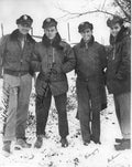 winter men snow Vintage world war A4 Photo Print