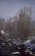 winter river scene 1980s 1990s A4 Photo Print