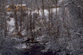 winter stream cabin 1980s 1990s A4 Photo Print