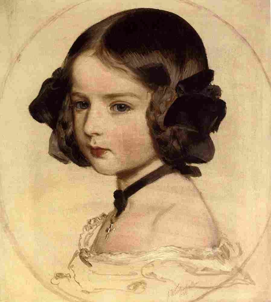 winterhalter Pincess Clothilde von Saxen Coburg Art A4 Photo Print