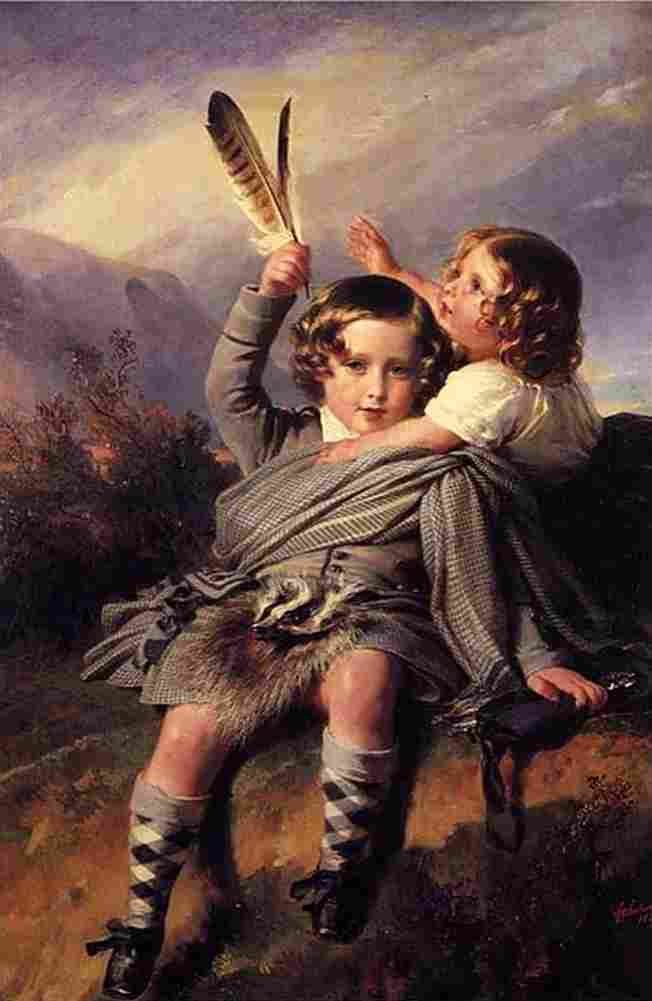 winterhalter Prince Alfred and Princess Helena Art A4 Photo Print