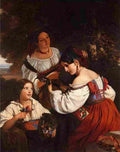 winterhalter Roman Genre Scene Art A4 Photo Print