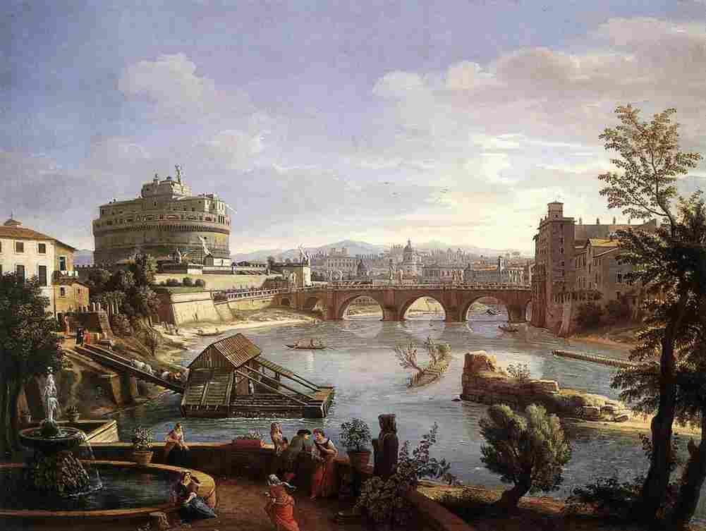 wittel castel sant angelo from the south Art A4 Photo Print