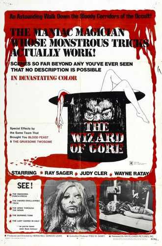 wizard of gore  01 film star poster A4 Photo Print